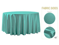 Double Sided Satin / Dupioni 96" Round Tablecloth