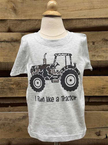 I Run Like A Tractor- Grey
