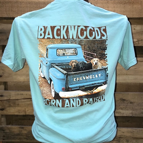 Backwoods Born & Raised Truck with 3 labs