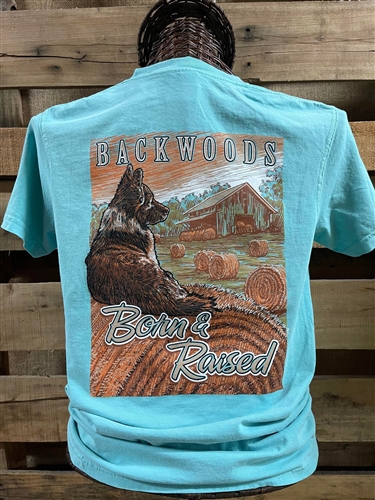 Backwoods Born & Raised  Dog on Haystack