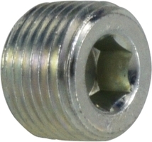 Hydraulic Hose Pipe Adapters & Fittings - Hollow Hex Plug- Male Pipe