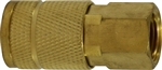Brass Female Coupler - Pneumatic Quick Disconnects for Hoses