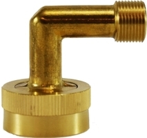 Brass Garden Hose Fitting - Dishwasher Elbow 3/8" Comp X 3/4 FGH | Hose & Fitting Supply