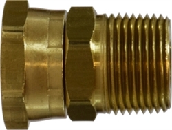 Brass Garden Hose Fitting - Swivel FHG X Male Pipe | Hose & Fitting Supply