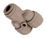 Nickel Push to Connects Hose Fittings - Union Y Tube X Tube