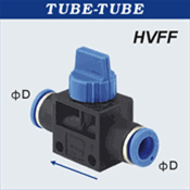 Composite Push to Connect Hose Fitting - Shut Off Valve- Tube X Tube | Hose & Fitting Supply
