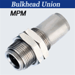 Nickel Push to Connects Hose Fittings - Bulkhead Union Tube X Tube