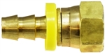 Hose Barb Brass Fitting - Push On Female NPSM With Gasket | Hose & Fitting Supply