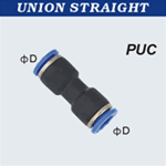 Composite Push to Connect Hose Fittings - Union Straight- Tube X Tube