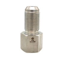 Stainless Hose Adapters & Fitting - Stainless JIC Bulkhead Adapter - Male JIC x Female NPT