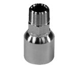 Bite to Wire Crimp Fitting for Hoses - SS Male Pipe Rigid | Hose & Fitting Supply