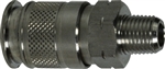 Univeral Male Coupler Stainless Steel - Pneumatic Quick Disconnect