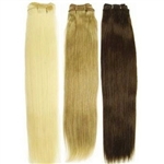 22" human hair track extensions- Straight