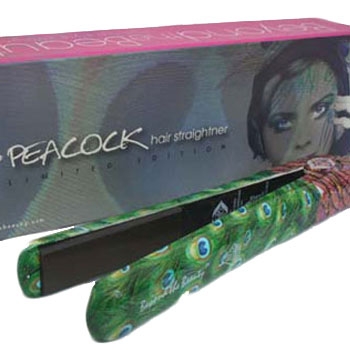 Peacock Printed 100% Ceramic Hair Straightener by Beyond The Beauty