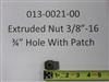 013002100 Bad Boy Mowers Part - 013-0021-00 - Extruded Nut 3/8" - 16 3/4" Hole Center w/ Patch