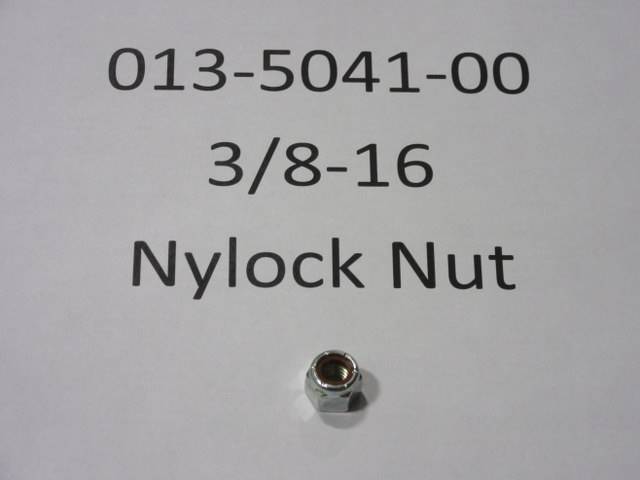 013504100 Bad Boy Mowers Part - 013-5041-00 - 3/8-16 Nylon Insert Locknut Zinc Orange Nylon