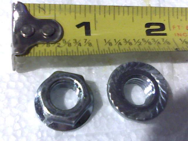 013520100 Bad Boy Mowers Part - 013-5201-00 - 3/8-16 Hex Flange Nuts Zinc w/Serrations