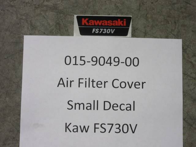 015904900 Bad Boy Mowers Part - 015-9049-00 - Kaw FS730V Air Filter Cover Decal New Style Small Decal