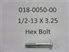 018005000 Bad Boy Mowers Part - 018-0050-00 - 1/2-13 X 3.25 Hex Bolt-Grade 5