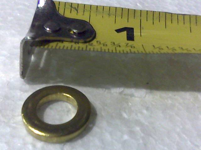 019804500 Bad Boy Mowers Part - 019-8045-00 - .330 ID X .563 OD X .102 THK Flat Washer Brass