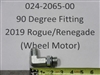 024206500 Bad Boy Mowers Part - 024-2065-00 - 2019 Rogue, Renegade Wheel Motor 90 Degree Fitting