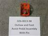 026001398 Bad Boy Mowers Part - 026-0013-98 - Outlaw and Ft Assist Pedal Assembly and Pin