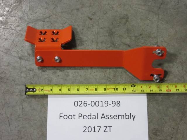 026001998 Bad Boy Mowers Part - 026-0019-98 - 2017 ZT Foot Pedal Assembly Option for the 2017 ZT Mowers