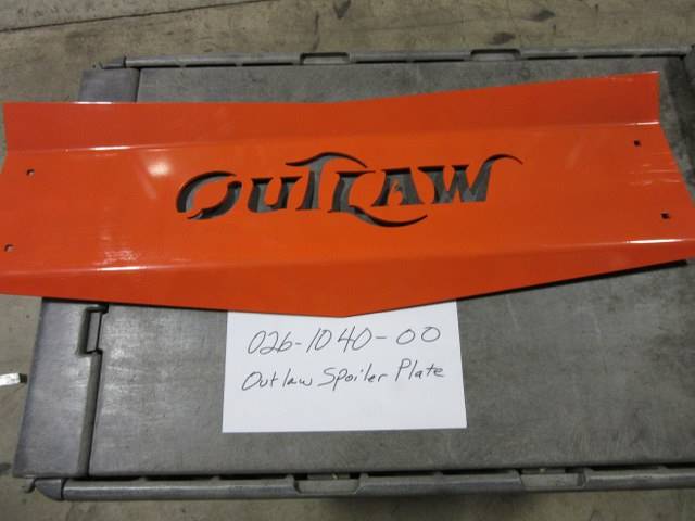 026104000 Bad Boy Mowers Part - 026-1040-00 - Outlaw Spoiler Plate