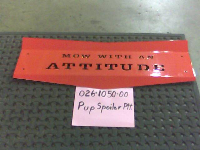 026105000 Bad Boy Mowers Part - 026-1050-00 - Pup Spoiler Plate
