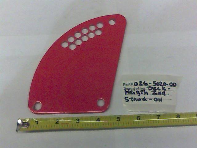 026502000 Bad Boy Mowers Part - 026-5020-00 - Height Indicator Plate Stand On