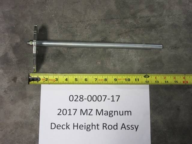 028000717 Bad Boy Mowers Part - 028-0007-17 - 2017 MZ Magnum Deck Height Rod Assy