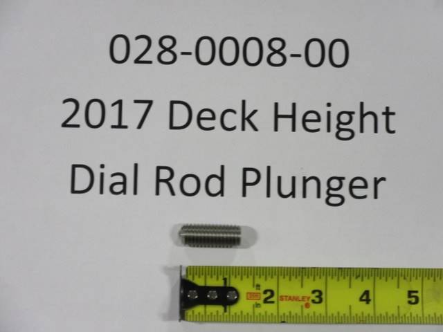 028000800 Bad Boy Mowers Part - 028-0008-00 - 2017 Deck Height Dial Rod Plunger