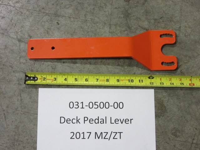 031050000 Bad Boy Mowers Part - 031-0500-00 - 2017 MZ/ZT Deck Pedal Lever