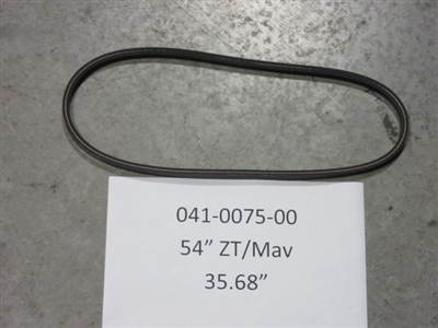 041007500 Bad Boy Mowers Part - 041-0075-00 - 54" ZT Blower Belt for the 2019 Baggers