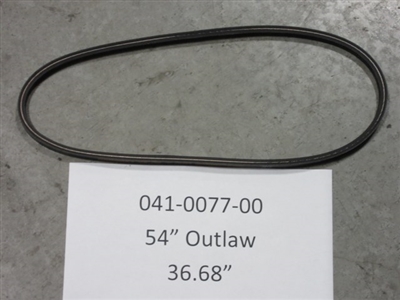 Bad Boy Mowers Part #041-0077-00 - 54" Blower Belt for the 2019 Baggers - Deck
