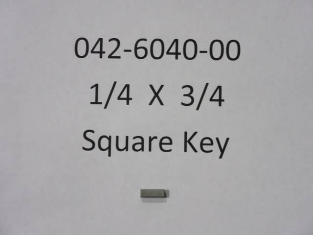 042604000 Bad Boy Mowers Part - 042-6040-00 - 1/4 x 3/4 Square Key