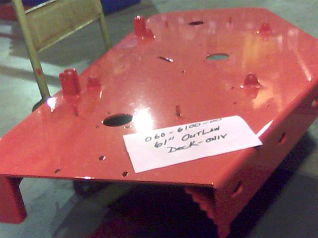 060610000 Bad Boy Mowers Part - 060-6100-00 - 61" Outlaw Deck - Shell Only