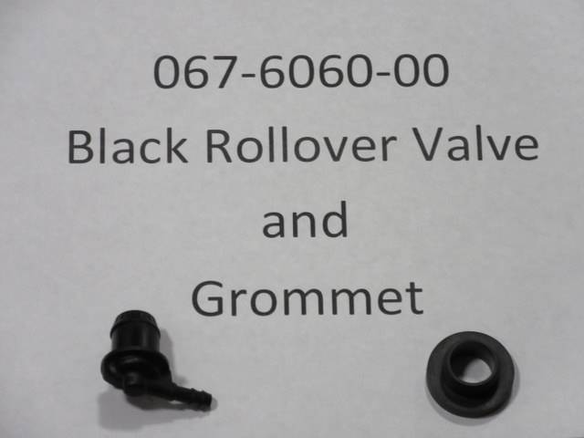 067606000 Bad Boy Mowers Part - 067-6060-00 - Black Rollover Valve & Grommet