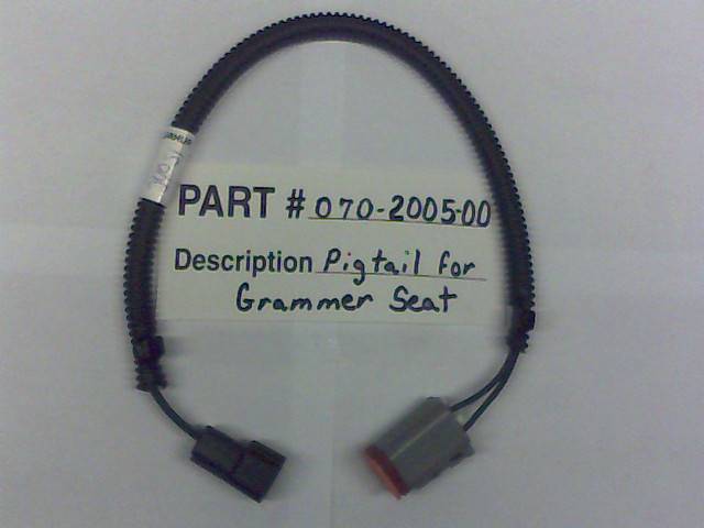 070200500 Bad Boy Mowers Part - 070-2005-00 - Pigtail for a Grammer Seat