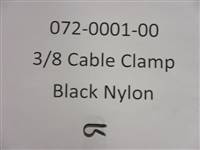 072000100 Bad Boy Mowers Part - 072-0001-00 - 3/8 Cable Clamp-Black Nylon