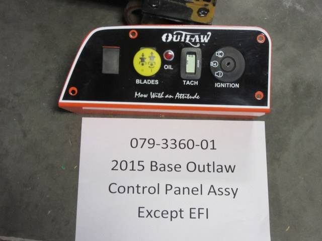 079336001 Bad Boy Mowers Part - 079-3360-01 - 2015 Outlaw Control Panel Assembly
