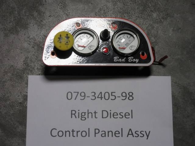 079340598 Bad Boy Mowers Part - 079-3405-98 - Right Diesel Control Panel Assembly