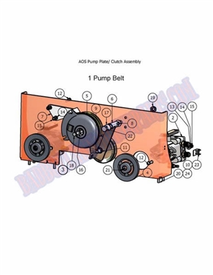 07AOS60CLUTCH Bad Boy Mowers Part - 2007 AOS 60 CLUTCH ASSEMBLY