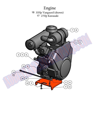 07AOSENG Bad Boy Mowers Part - 2007 AOS ENGINE