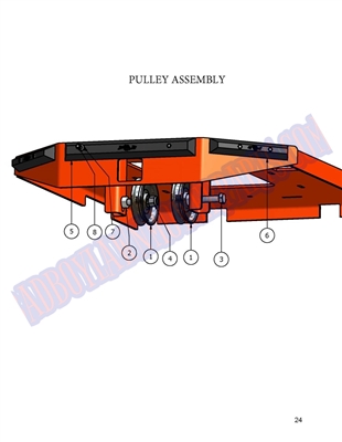 07AOSPULY Bad Boy Mowers Part - 2007 AOS PULLEY ASSEMBLY