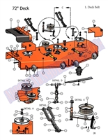 07DIE72DK Bad Boy Mowers Part - 2007 DIESEL 72 DECK ASSEMBLY