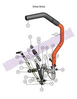 07DIEDAA Bad Boy Mowers Part - 2007 DIESEL DRIVE ARM ASSEMBLY