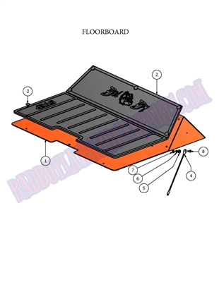 07DIEFBA Bad Boy Mowers Part - 2007 DIESEL FLOOR BOARD ASSEMBLY