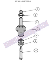 07PUPSSS Bad Boy Mowers Part - 2007 PUP SHORT SHAFT SPINDLE