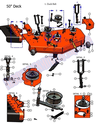 07ZT50DK Bad Boy Mowers Part - 2007 ZT 50 DECK